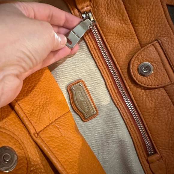 MiuMiu Orange Shoulder/Hand Bag - Picture 8 of 10